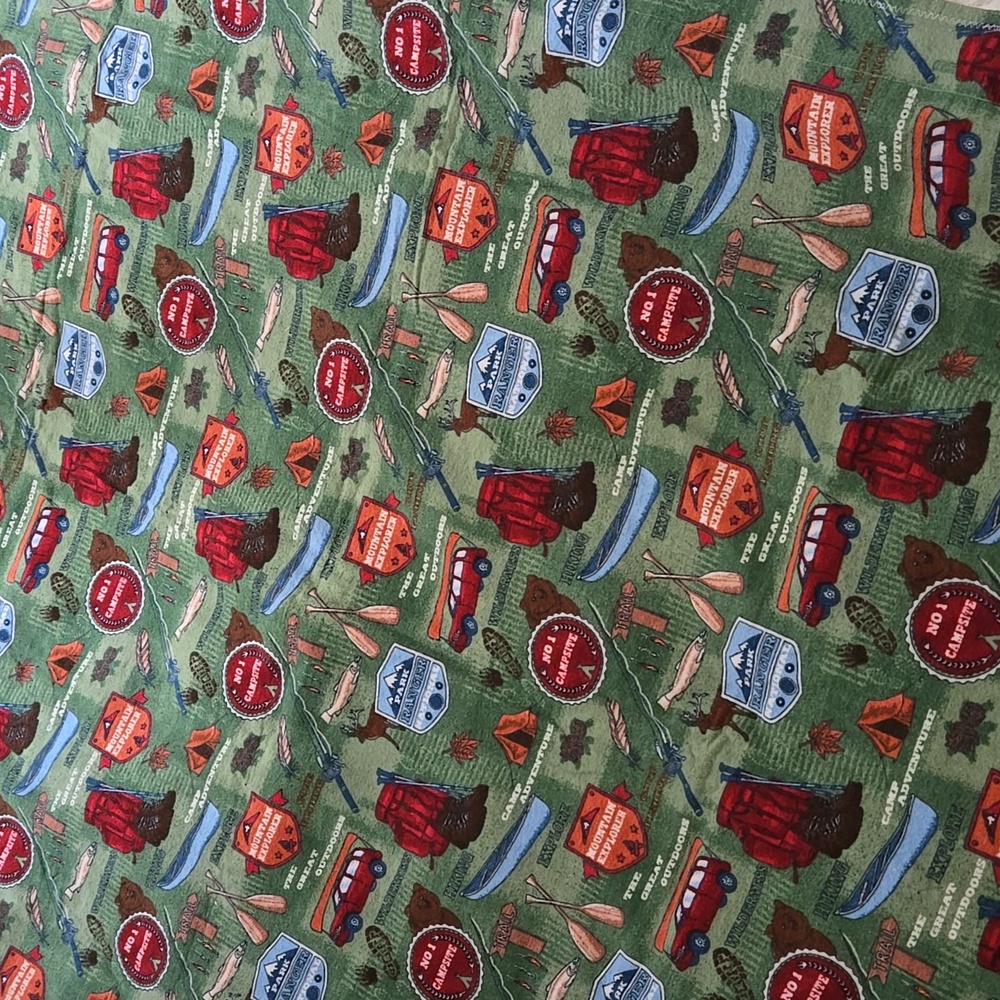 Patchwork Lap Quilt with Multicolor Design - Picture 3 of 5